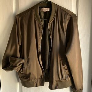 Philosophy Republic Clothing Petite Bomber Jacket PM khaki